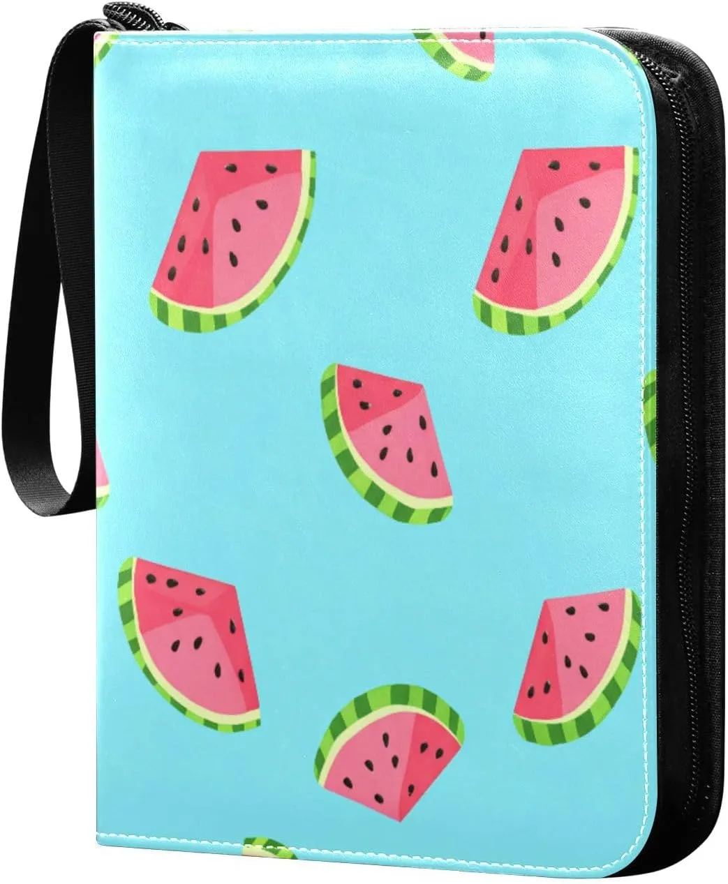 Watermelons Card Binder 4 Pockets, 400 Pockets Trading Card Binder Removable Card Albums Card Holder for Games, Sports, Football, Baseball Cards