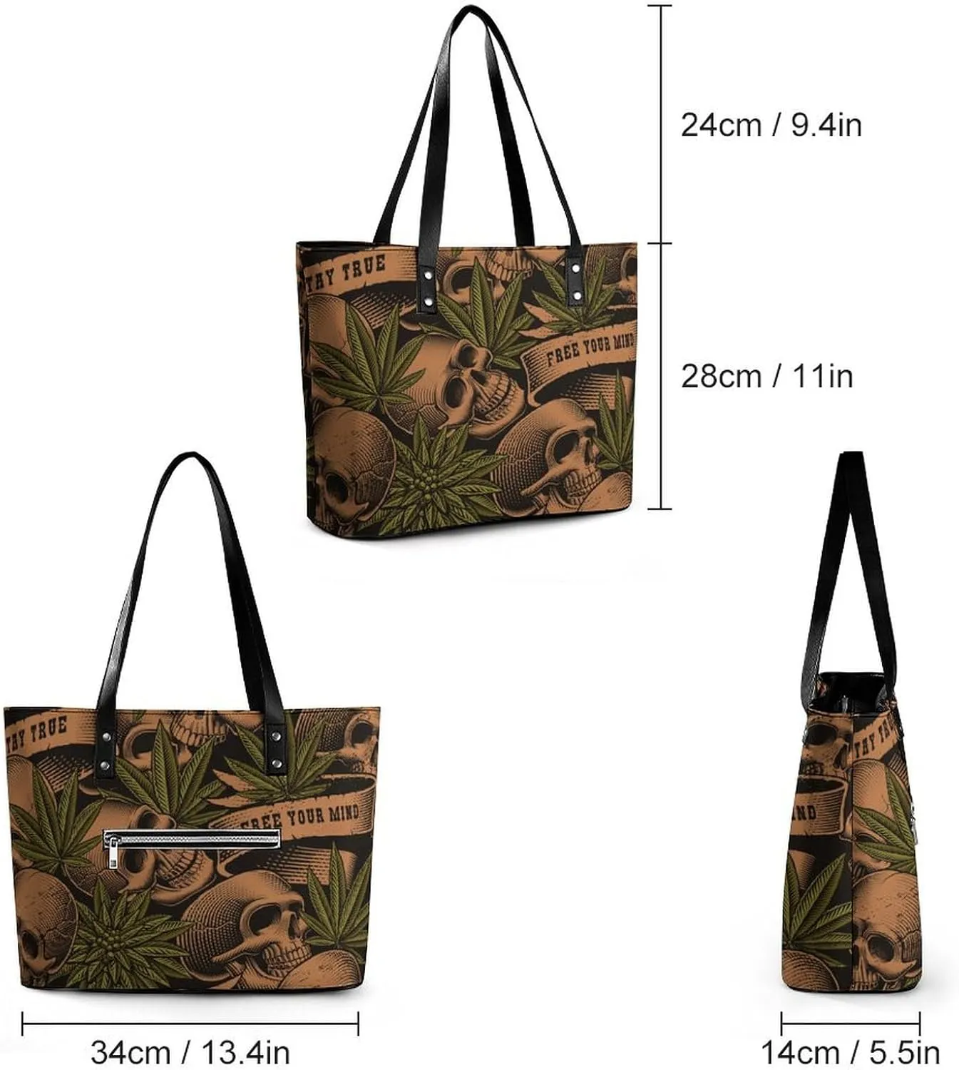 Western Sausage Dog Leather Handbag Smooth Wrinkle Resistant Lightweight And Convenient