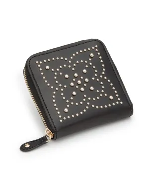 WOLF Marrakesh Travel Case - Black Leather - LusterLoc Lining - Gold Accents
