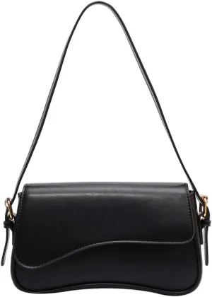 Women Satchel Tote Bag PU Leather Top Handle Bag Buckle Flap Shoulder Bag Trendy Armpit Hobo Bag Shopper Bag