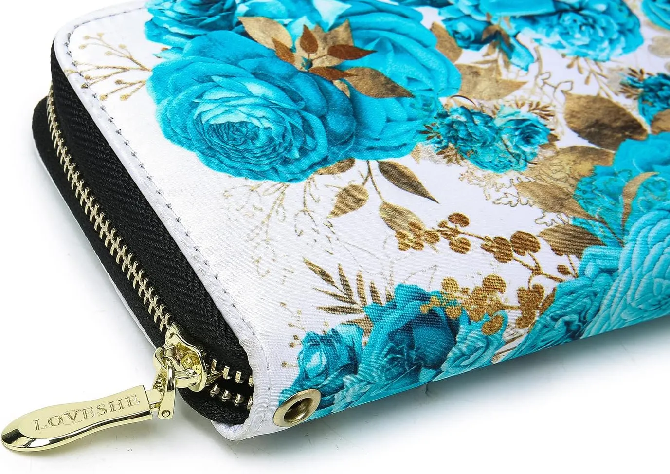 Women Wallet Card RFID For Womens Holder Blocking Credit Small Zipper Purse Pocket Bifold Slim Coin ID Ladies Wristlet Clutch Large Capacity Window Case Travel Zip Women's