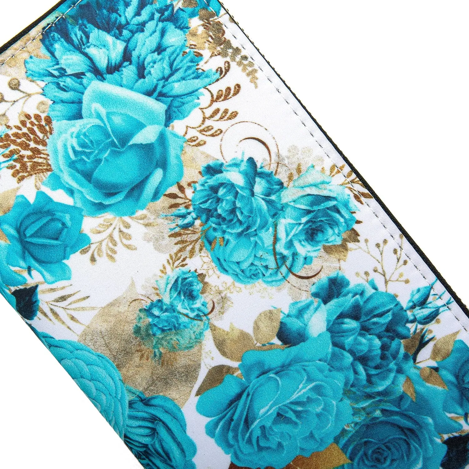 Women Wallet Card RFID For Womens Holder Blocking Credit Small Zipper Purse Pocket Bifold Slim Coin ID Ladies Wristlet Clutch Large Capacity Window Case Travel Zip Women's