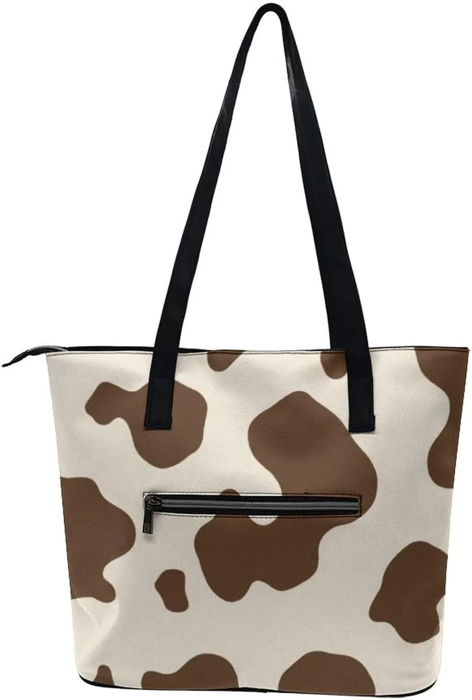 Women's Elegant Leather Handbag Unisex Leather Tote Bag Lightweight Handbag