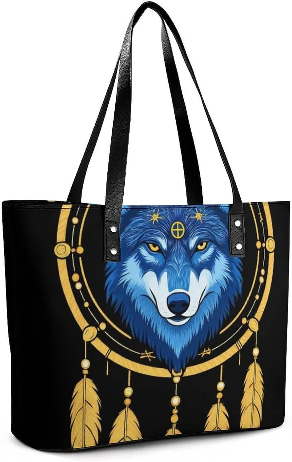 Women's Elegant Leather Handbag Unisex Leather Tote Bag Lightweight Handbag