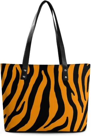 Women's Elegant Leather Handbag Unisex Leather Tote Bag Lightweight Handbag