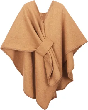 Women's Elegant Shawl Wraps Soft Open Front Poncho Cape Oversized Sweater for Spring Fall Winter