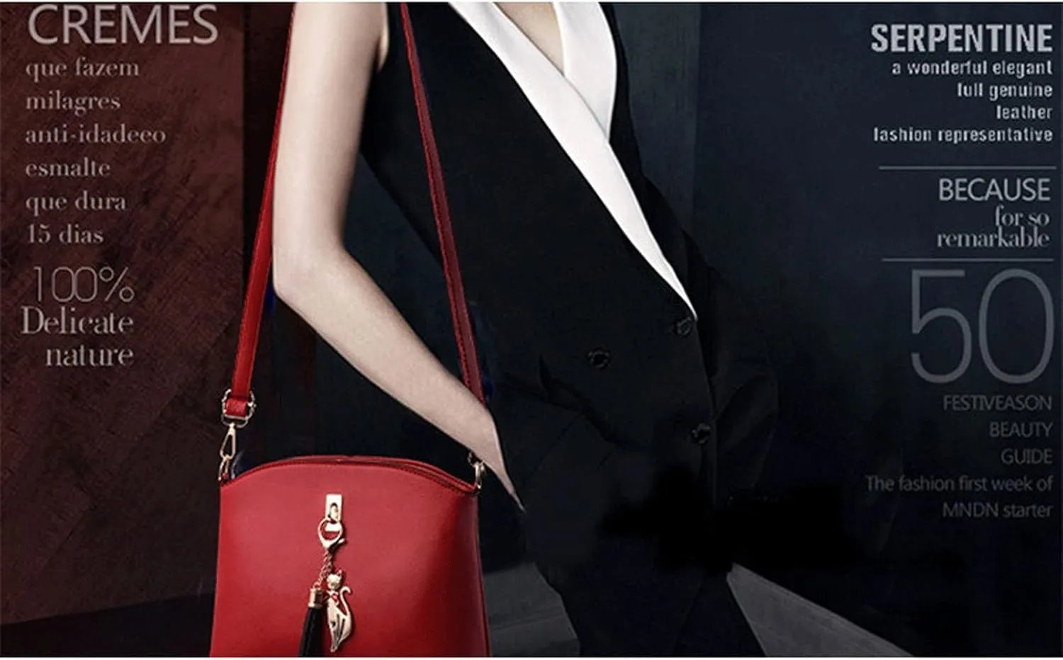 Women's Handbags Crossbody Tote Handbags Chain Composite Bag Women Female Messenger Flap Shoulder Pocket Single Versatile Designer bolsos(Black)