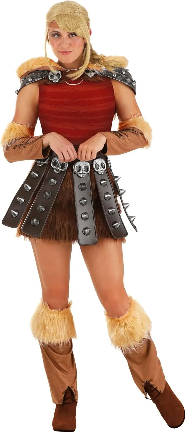Women's How to Train Your Dragon Astrid Costume | Adult HTTYD Astrid Cosplay Outfit | Female Viking Warrior