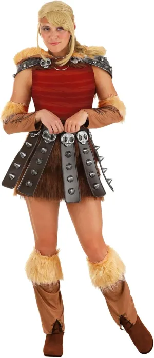 Women's How to Train Your Dragon Astrid Costume | Adult HTTYD Astrid Cosplay Outfit | Female Viking Warrior