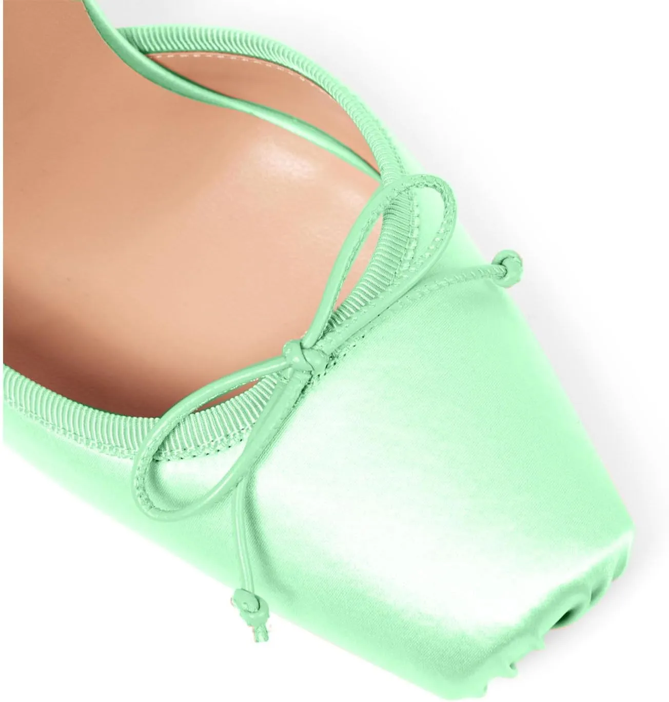 Women’s Satin Closed Square Toe Bowknot Slingback High Heels Adjustable Crisscross Lace up Ankle Straps Pumps Formal Party Wedding Evening Stiletto Heel Shoes for Women