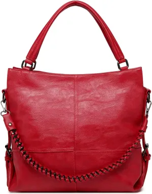 Women's Tote foreskin and leather work handbag, crossbody bag, large capacity shoulder bag