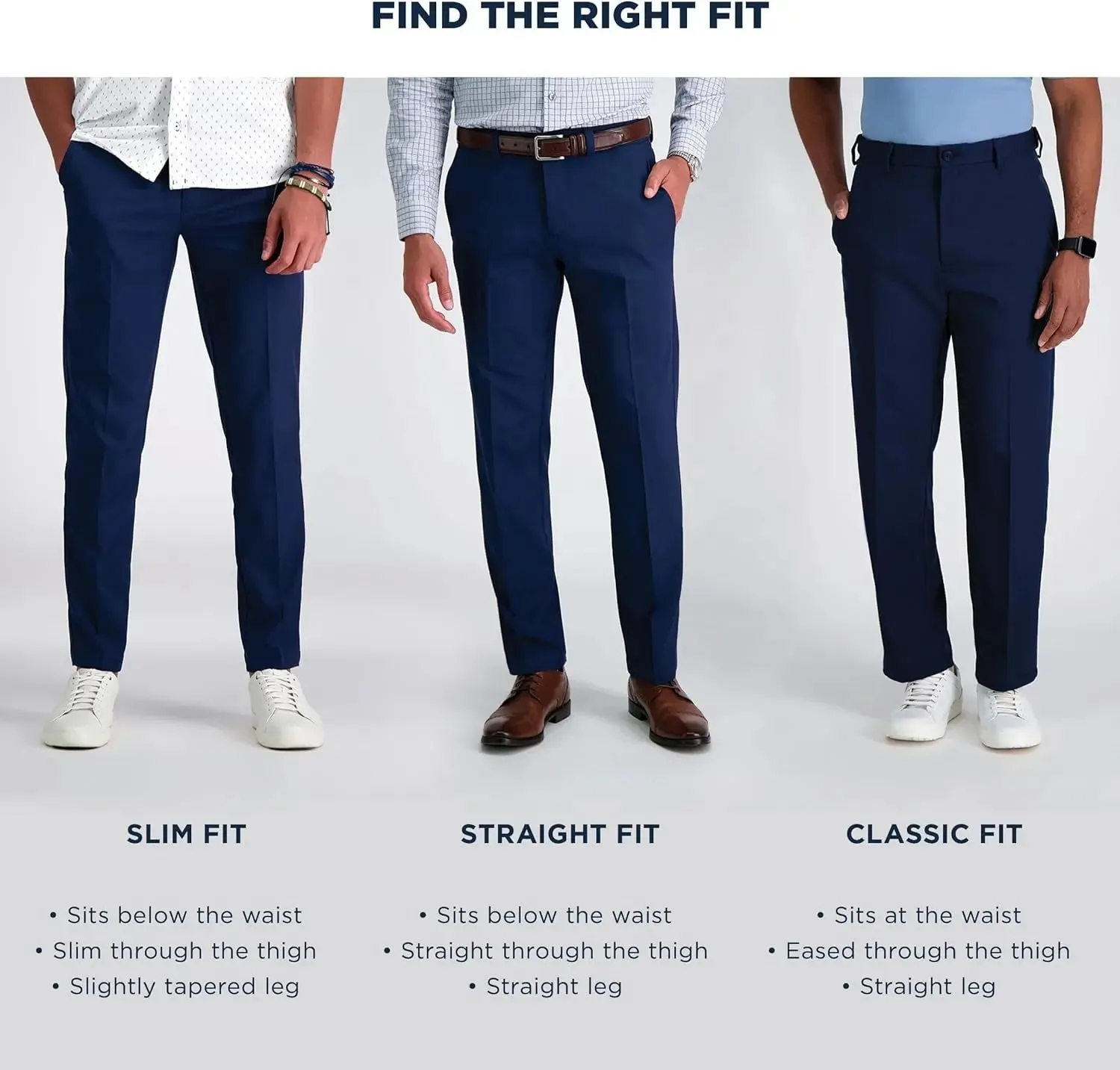 Work to Weekend Big Men's Expandable Waist Pants