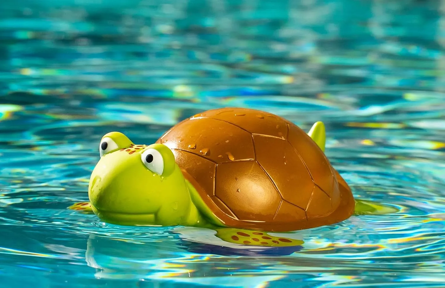 WWD POOL Chlorine Floater, Animal Pool Chlorine Dispenser for Chemical Tablets Fits 3 Inch Tabs Bromine Holder(Turtle)