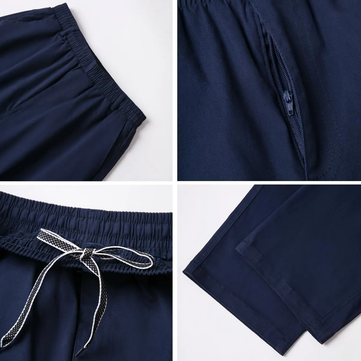 WZIKAI Mens Cargo Pants Elastic Waist Joggers for Men Workout Sweatpants Casual Long Trousers