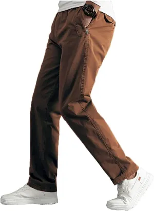 WZIKAI Mens Cargo Pants,Elastic Waist Sweatpants for Men Casual Long Trousers Light Jogger Pants