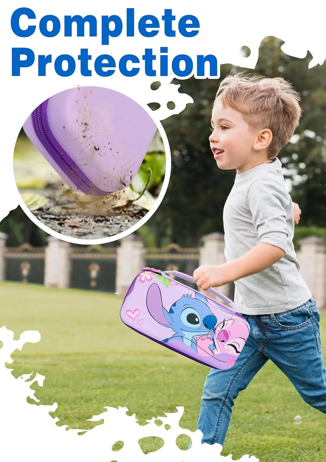 Xcitifun Carrying Case Designed for Nintendo Switch for Kids Girls Boys Cute Kawaii Travel Carry Bag for Switch/Lite/OLED 10 Game Cartridge Switch Protective Cover Carrying Cases - Sweetheart