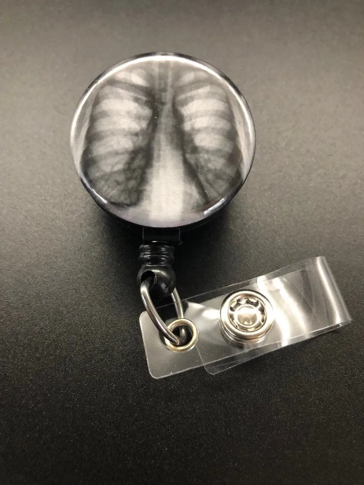 Xray ID Retractable Badge Holders, Bones, Anatomy, Radiology, Chest X-Ray