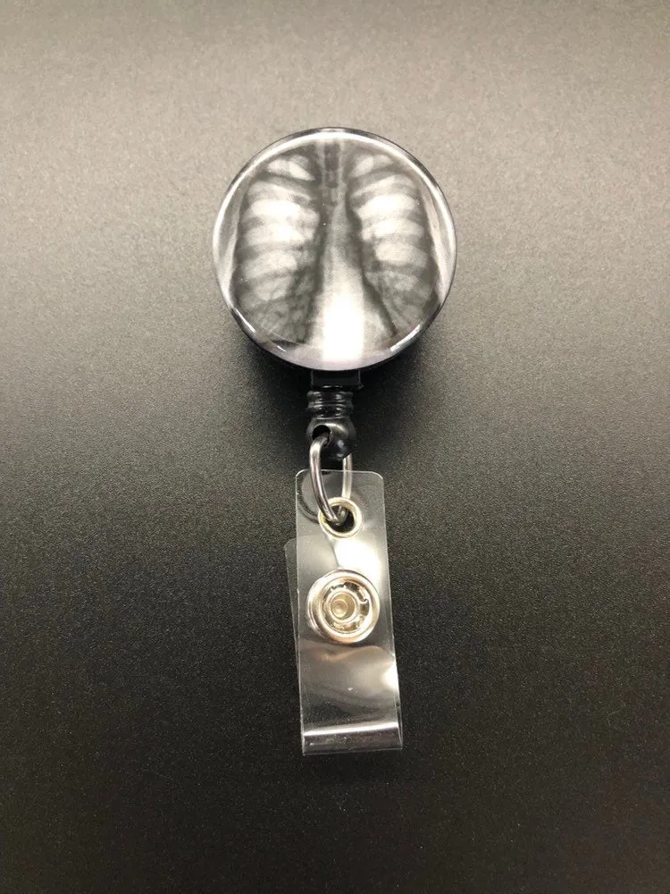 Xray ID Retractable Badge Holders, Bones, Anatomy, Radiology, Chest X-Ray