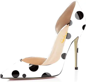 XYD Women Sexy High Heel Pumps Formal Event Closed Pointy Toe Slip-on D'Orsay Dress Office Shoes
