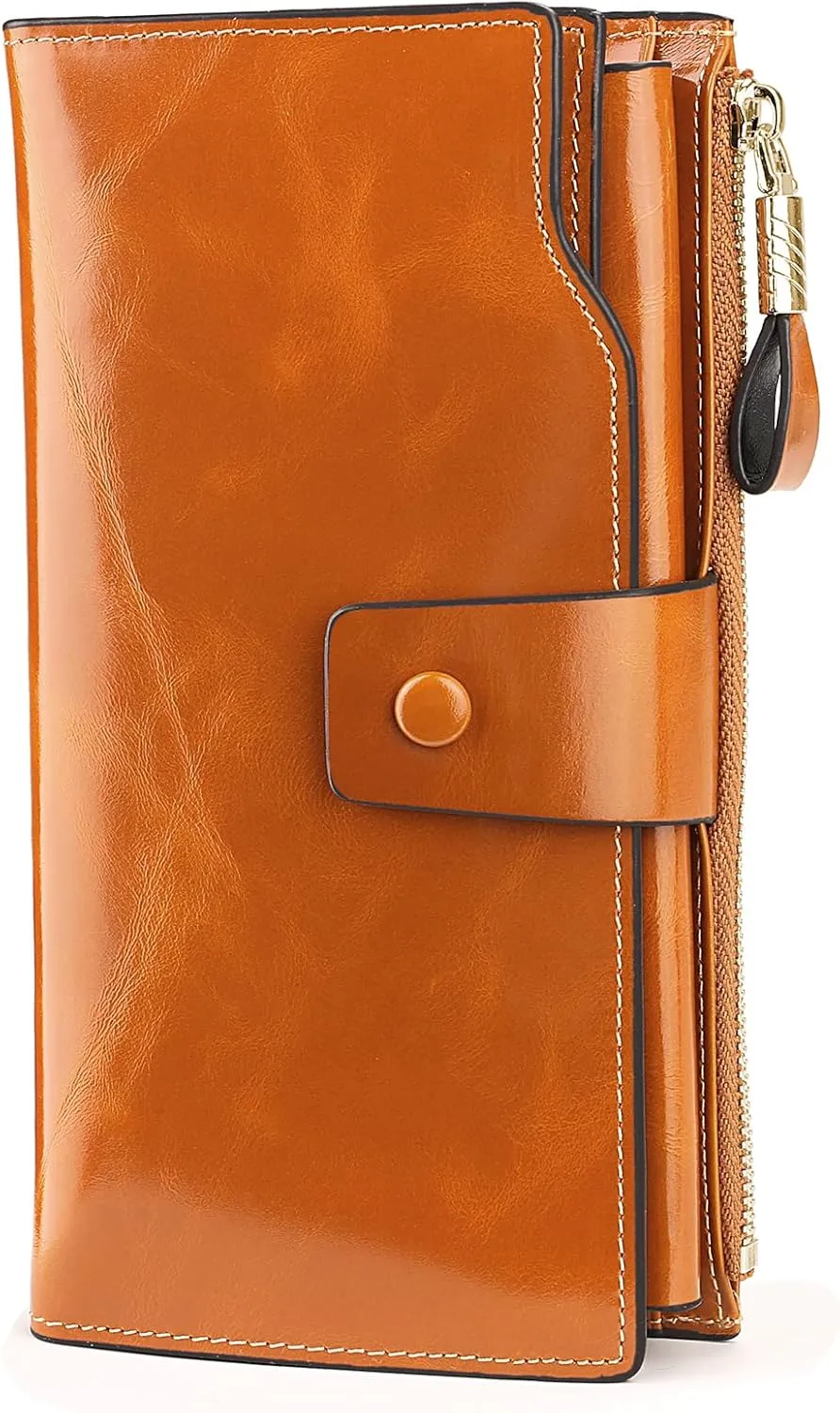 YALUXE Women's Genuine Leather Wallet RFID Blocking Multi Card Holder with Cell Phone Pocket Mothers Day Gifts
