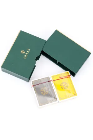 Yellow and Grey 2 Deck Playing Card Set