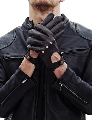 YISEVEN Men's Leather Driving Gloves