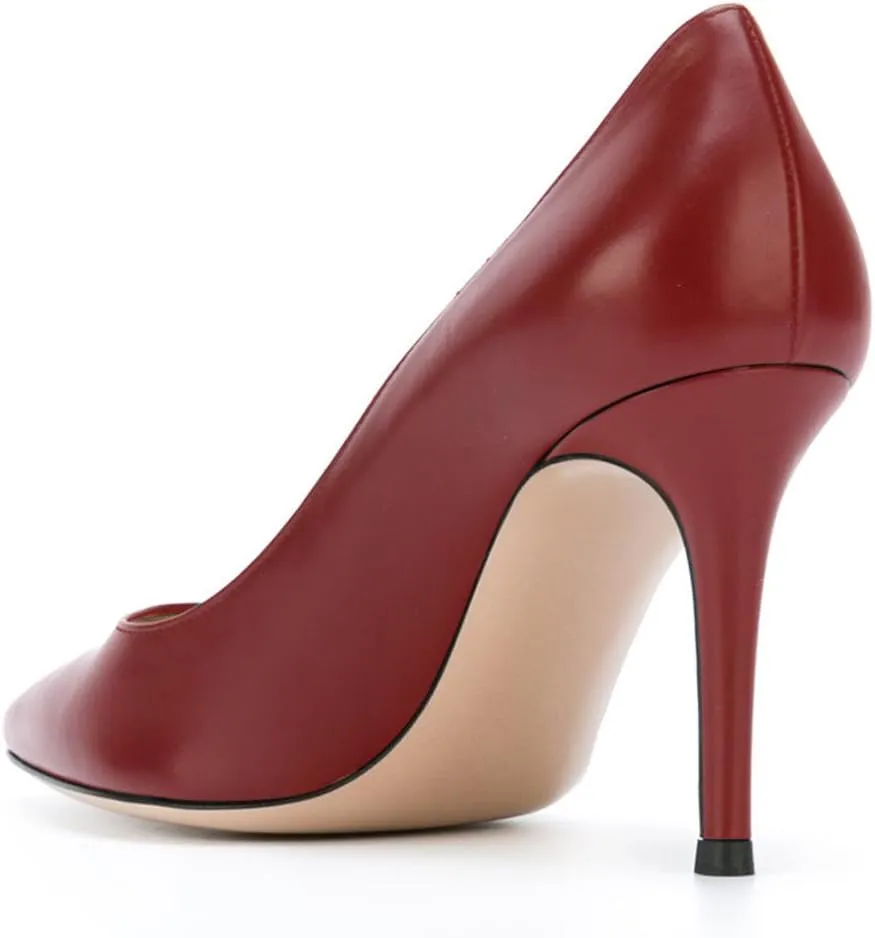 YODEKS Women's High Heel Pumps Pointed Toe Classic 85mm Stiletto Heels Patent Party Dress Shoes
