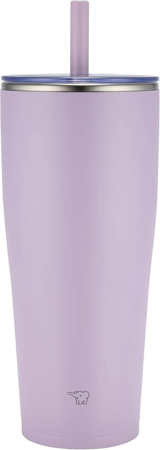 Zojirushi SX-HA89H-VM Stainless Tumbler with Straw 30 ounces Mauve Purple